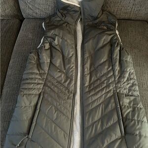 Gray Reversible The North Face Vest…worn 1 time!